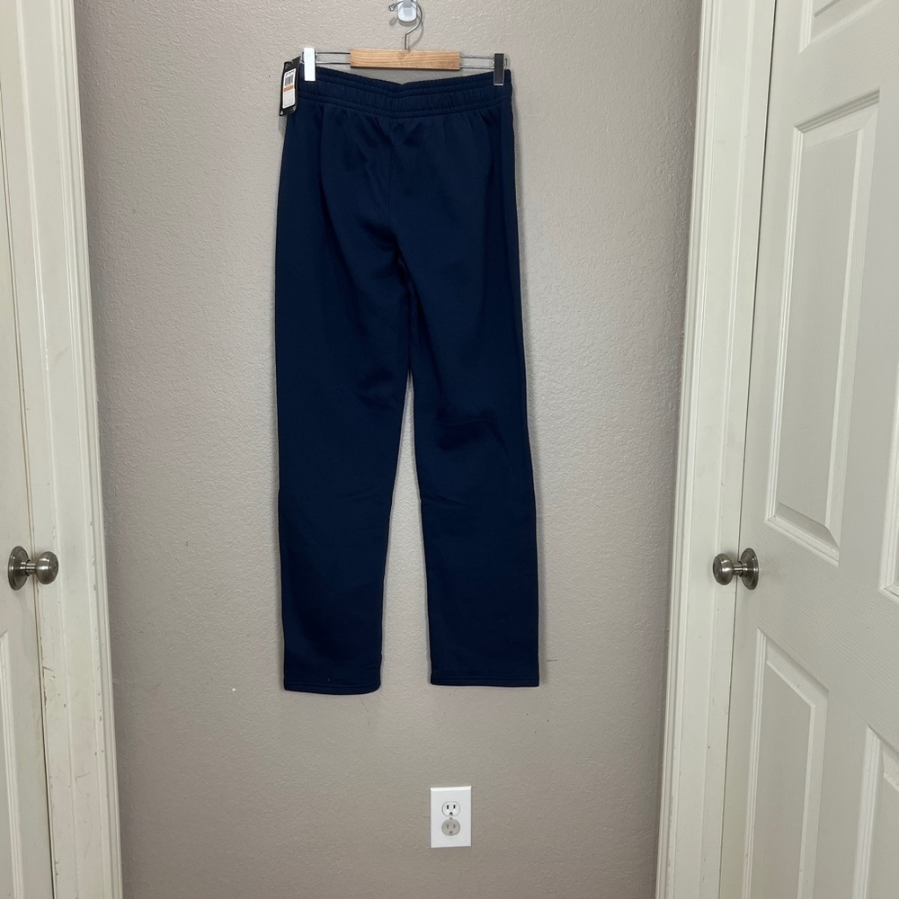 Under Armour Womens Small Sweatpants Joggers Navy Blue Loose Pull On Soft Comfy - Picture 2 of 11